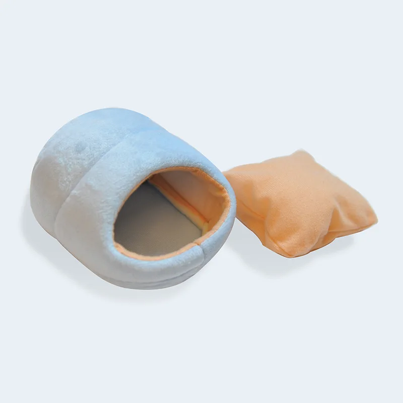 Симпатичный теплый хомяк кровать для щенка котенка мягкое гнездо Конура