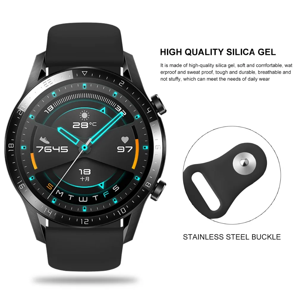Силиконовый ремешок для TicWatch Pro 3 ProX GTX спортивные ремешки Ticwatch E3 E 2 S2