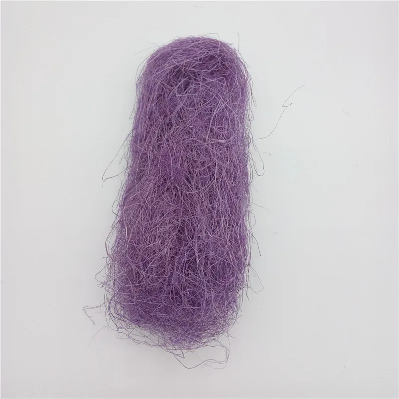 Purple 10 г сизаль природа сизаль деревенский рафия самодельный цветок поделка букет Подарочная коробка Pakage Подарочная обертка гнездо Искусство ремесло новогодний декор - Цвет: Purple