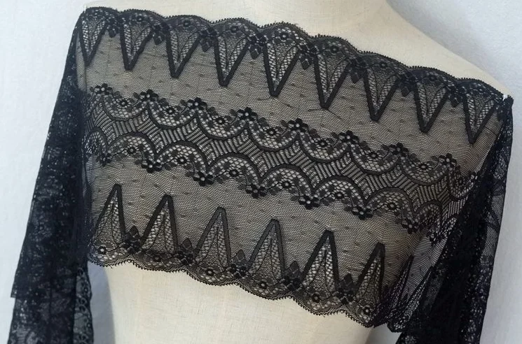 1 метр 21 см ширина декоративная ткань эластичная нейлоновая кружевная Красивая