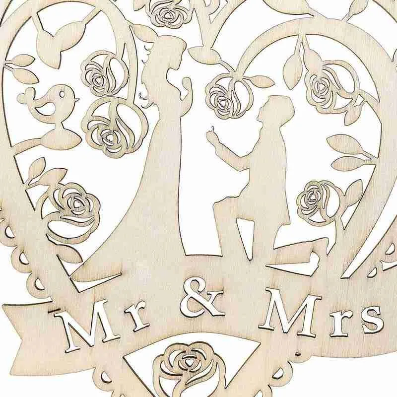 

Wooden Heart-shaped Ornaments Wedding Party Decoration Romantic Girls Decor Lamp Gift Night Valentines Table Light Led Desk I2T3