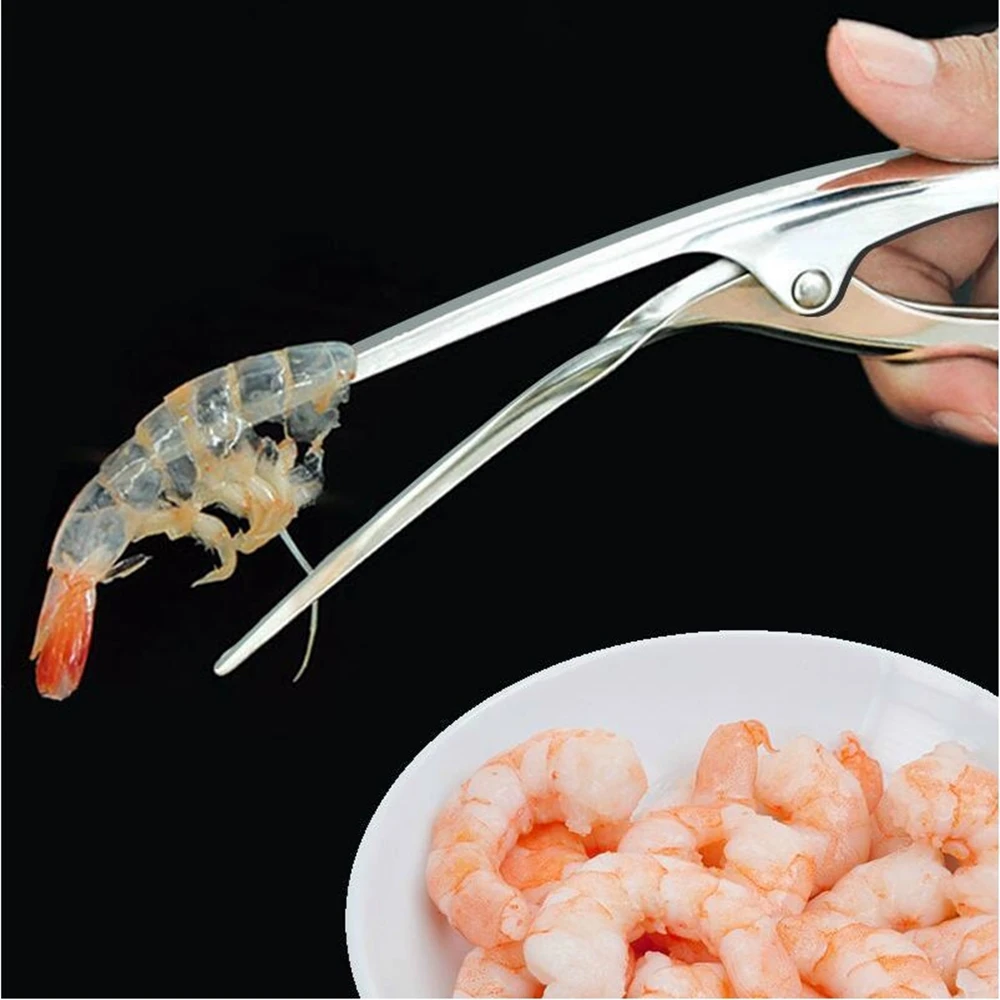 

Shrimp Prawn Peeler 304 Stainless Steel Prawn Peeler Shrimp Deveiner Peel Device Creative Kitchen Gadgets Cooking Seafood Tools