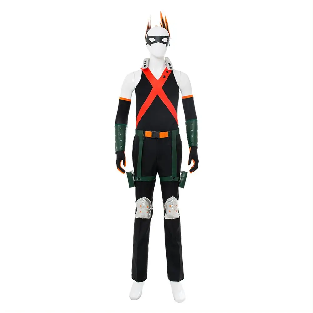 (В наличии) мой герой Boku без Академии Katsuki Bakugou косплэй костюм наряд на Хэллоуин