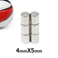 20501002005001000pcs 4x5 round rare earthmagnets disc n35 small round fridge permanent neodymium magnet strong 4x5mm 45