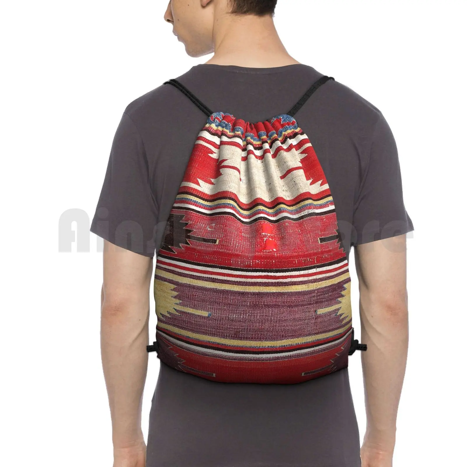 Винтажный рюкзак с принтом винтажный коврик