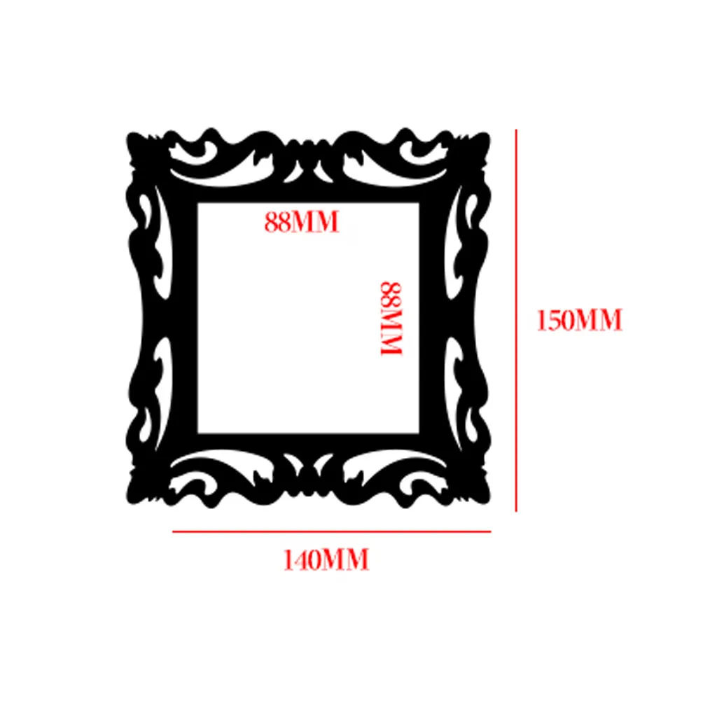 

1PC Switch Sticker Home Decor Wall Mirror Style Photo Frames For Shop Switch Home Wall Decoration Mural Wallpaper Home Decor