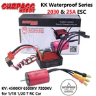 Surpass Hobby KK водонепроницаемый бесщеточный мотор ESC 2030 650072004500KV 2S с 25A ESC для 120 118 GTR Lexus RC гоночные дрифтеры