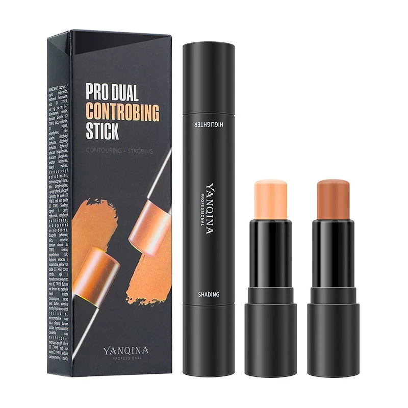 

Double-Headed Highlight Shadow Contouring Stick Dual-Use Silkworm Pen To Modify Contour Nose Shadow Makeup Cosmetic