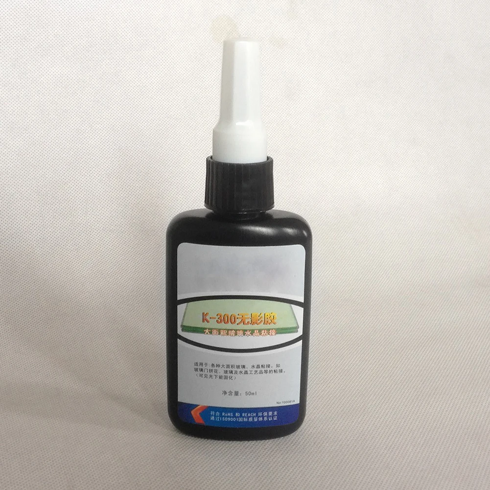 50 мл клей УФ отверждаемый блестящий прозрачный для стекла и склеивания |