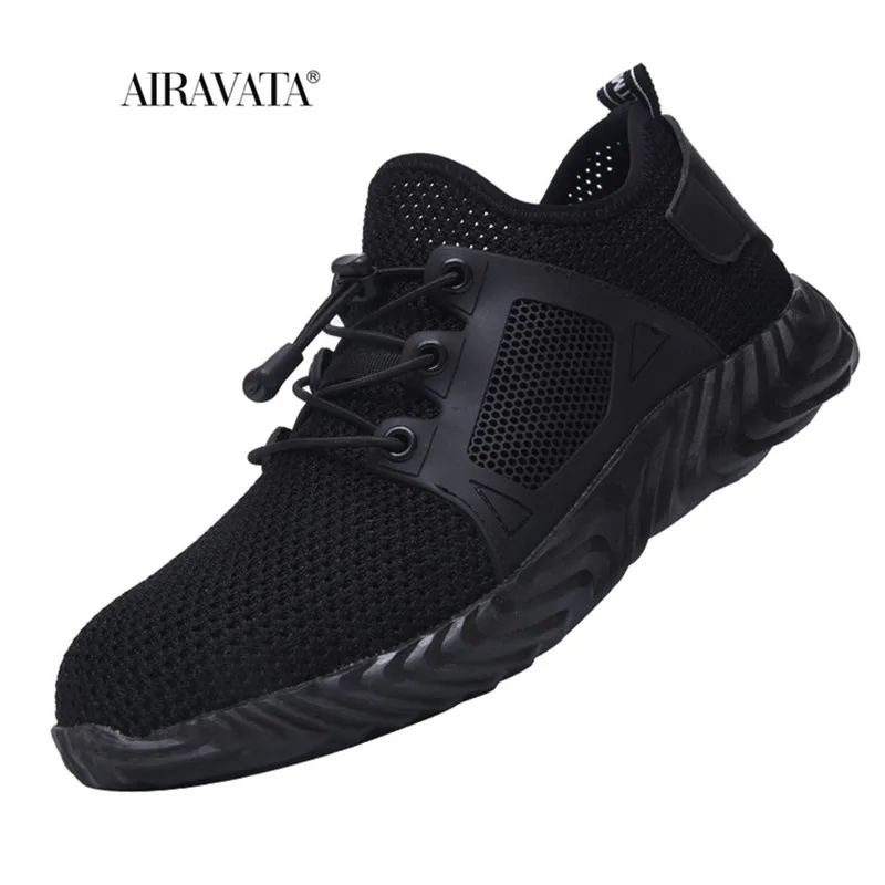 

Outdoor Sneakers Men Safety Shoes Steel Toe Breathable Comfortable Men's Working Shoes Indestructible Slip-on Running Footwear
