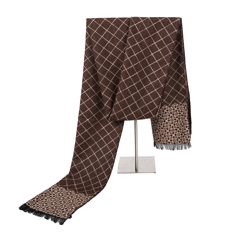 Модный мужской деловой шарф повседневные толстые шерстяные шарфы европейский