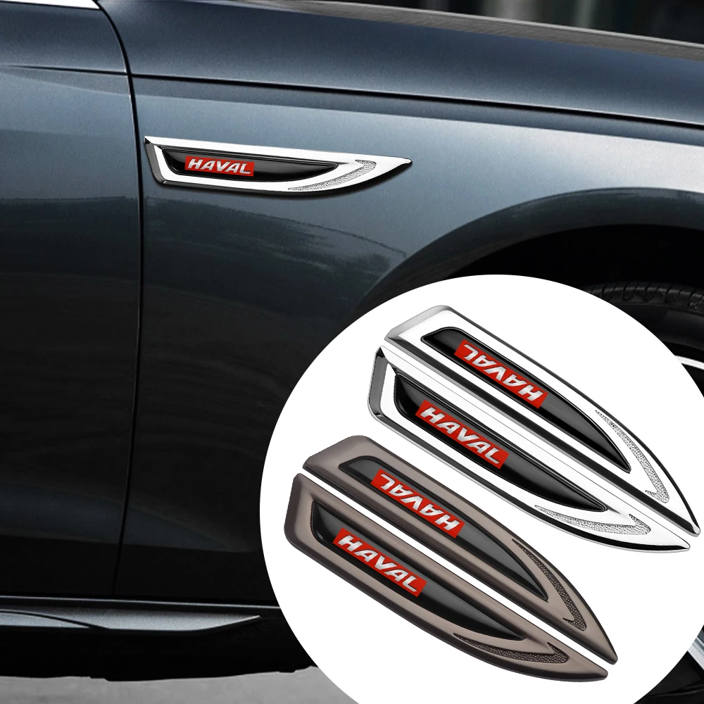 

2Pcs Car Styling Body Car Wing Right & Left Side Fender Logo Sticker for Haval H2 H5 H6 H7 H9 2020 2018 2017 2021 H3 2012 F7 F7X