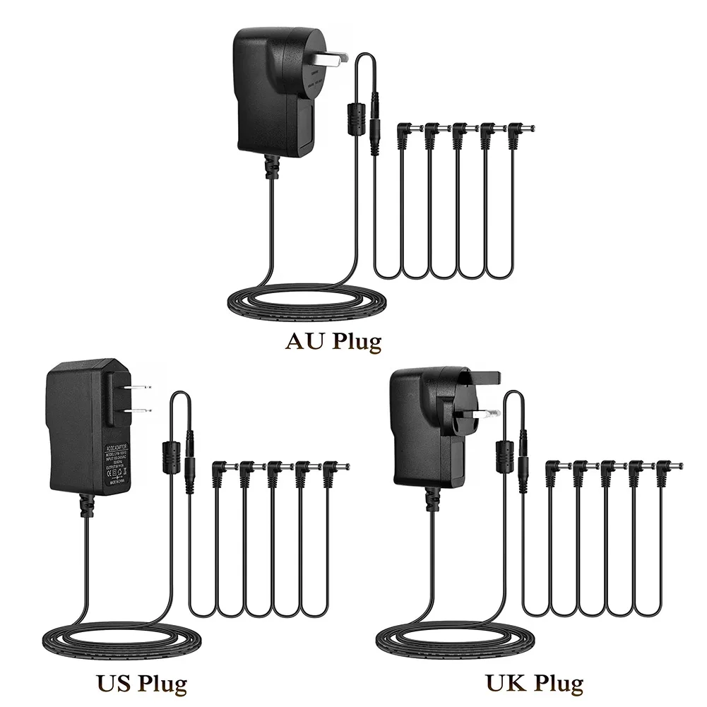 

Адаптер для кабеля питания, 5 вариантов, 9 В, 850 мА