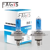 fagis 2 pcs us brand h4 12v 6055w super bright white car headlight blue auto lights halogen bulb driving lamp uv quartz glass
