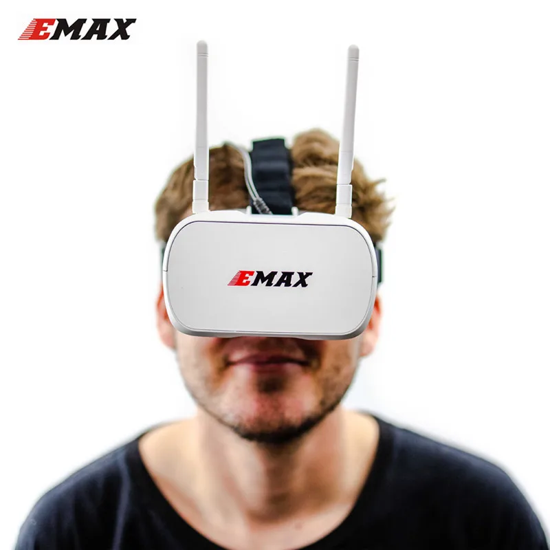 Emax Tinyhawk 5,8G 48CH разнообразие FPV очки 4,3 дюймов 480*320 видео гарнитура с двойные антенны 4,2 в 1800 мАч батарея