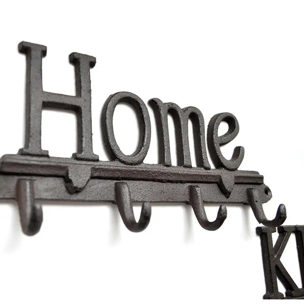 Настенный металлический держатель для ключей 4 железных крючка винты и якоря