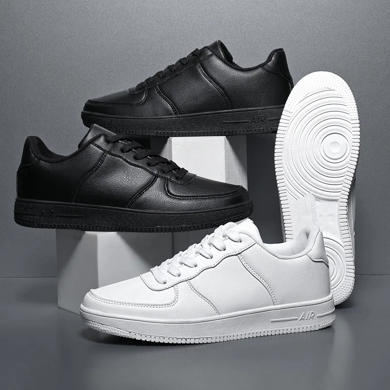 

Мужские легкие кожаные кроссовки, белые дышащие кроссовки, Повседневная модная обувь, новинка 2021