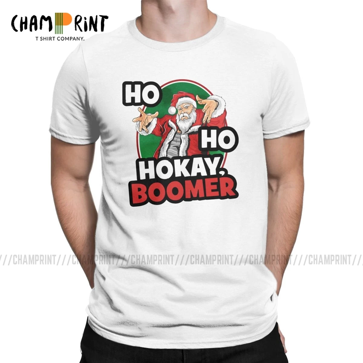 Винтажная футболка с надписью OK Boomer But Santa Ho Hokay мужские футболки забавные