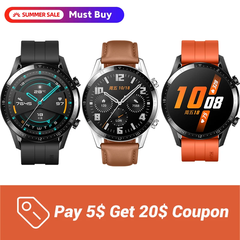 Оплатите 5 $ получите 20 супер купоны для Huawei Watch GT 2 |