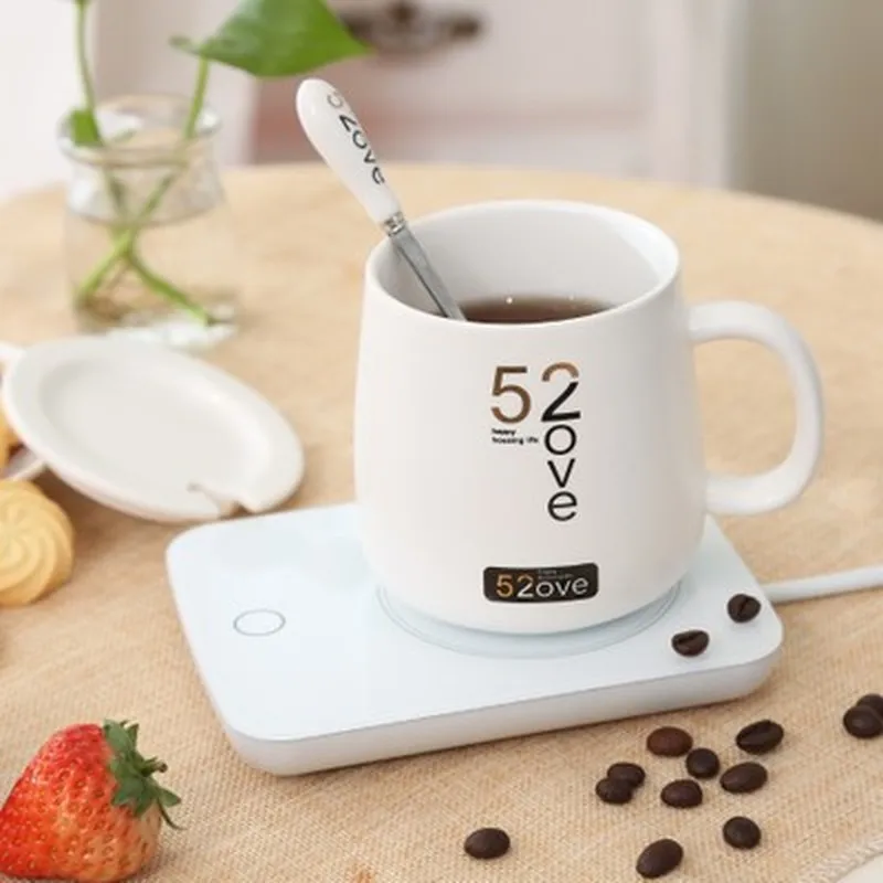 Кофейная кружка керамическая интеллектуальная термостат чашка Автоматическая