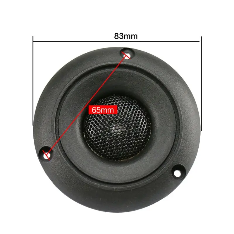 2PCS 2.5Inch Round Piezo Tweeter 25W Ceramic Piezo Speaker Piezoelectric Audio Speaker Buzzer Treble DIY F3MA
