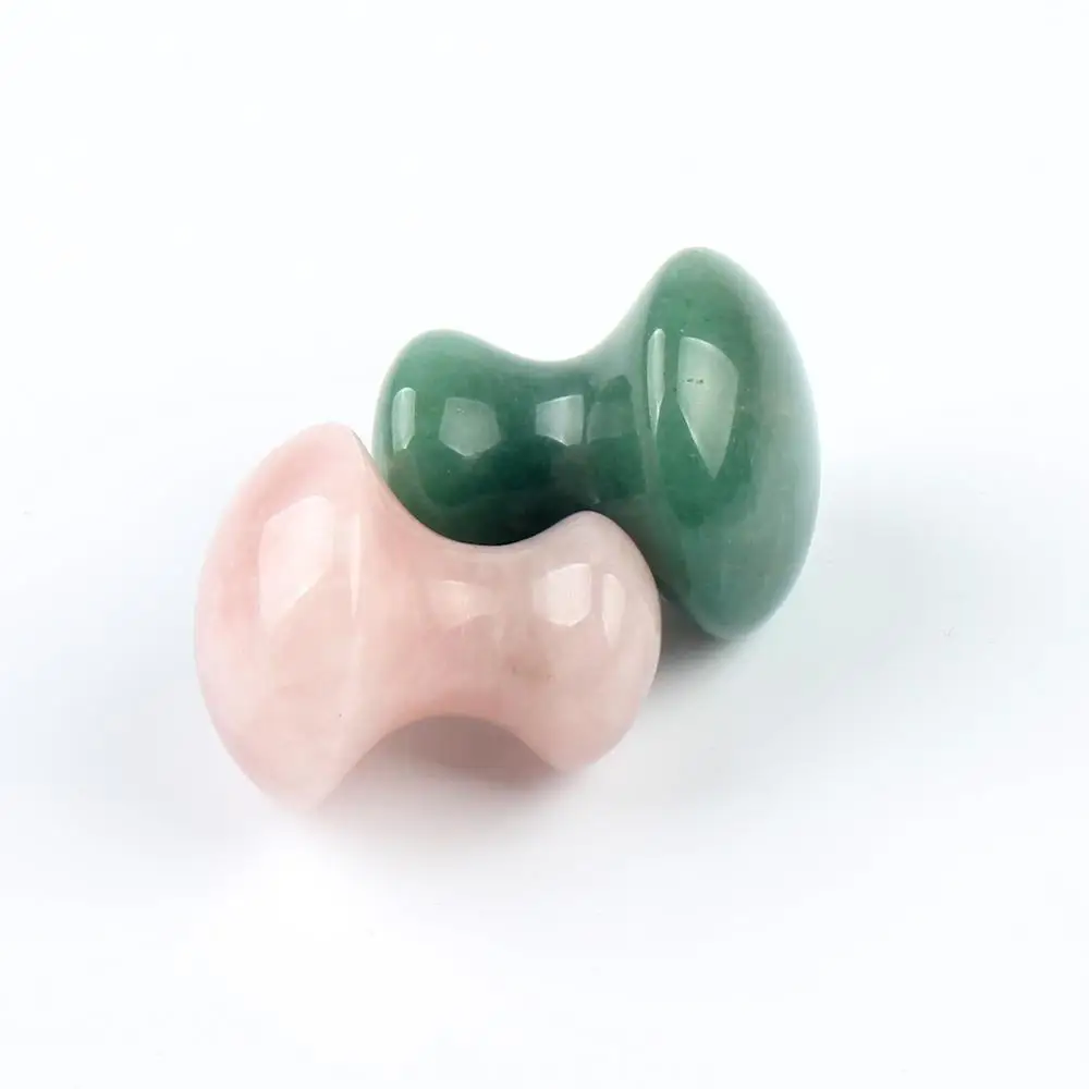 Натуральный серый розовый кварц расслабляющий массаж камень резные для Средства