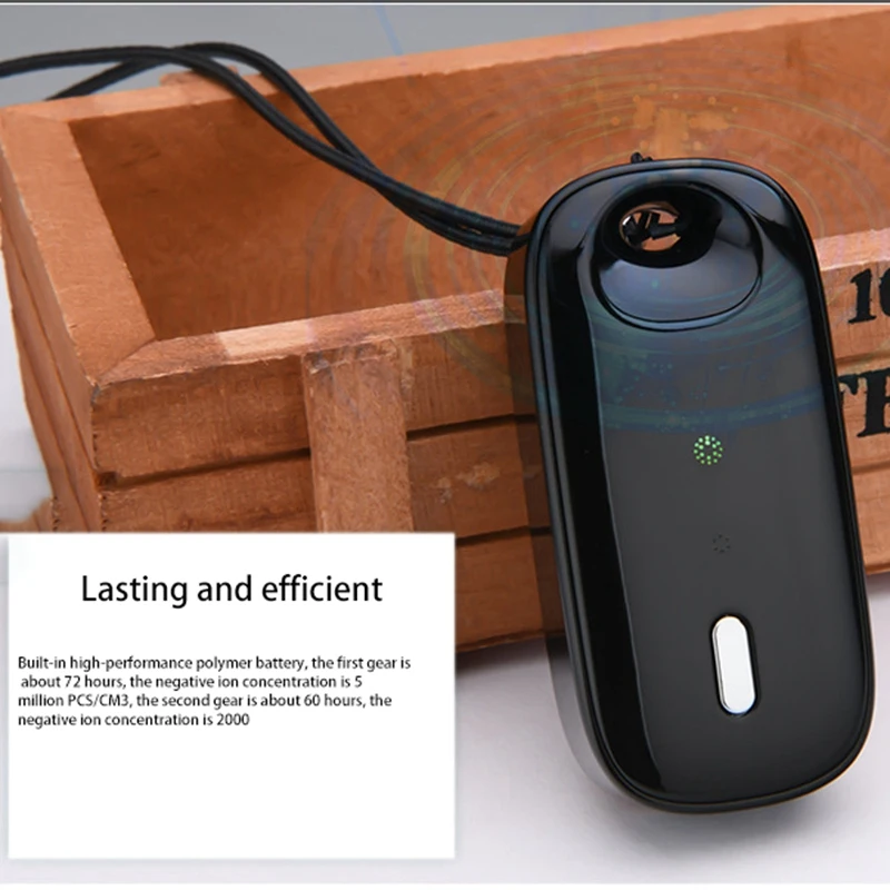 

Electronic Air Necklace,Personal Wearable Portable Purifier Filter,Negative Ion Generator Wearable for Kid&Adult