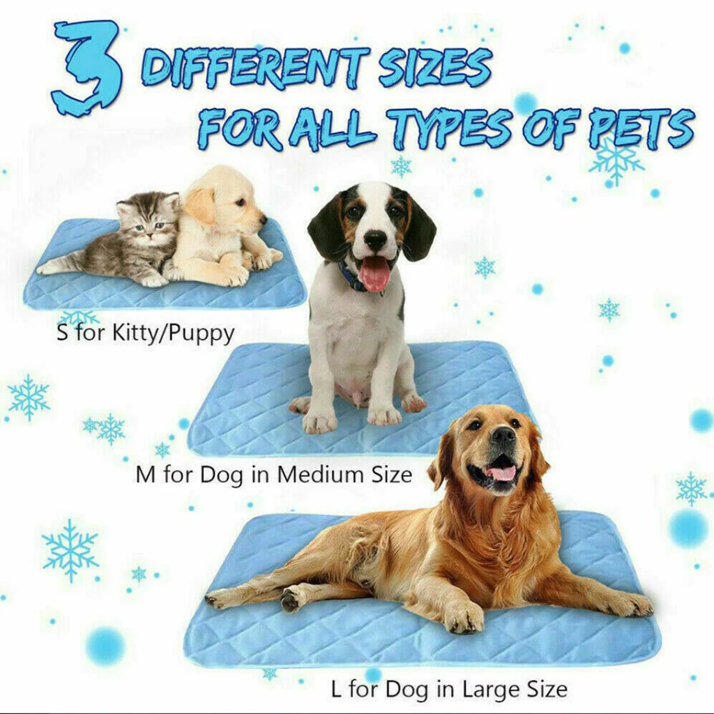 Pet Dog Mat Cooling Summer Pad For Dogs Cat Blanket Sofa Breathable Bed Washable Small Medium Large Car | Дом и сад