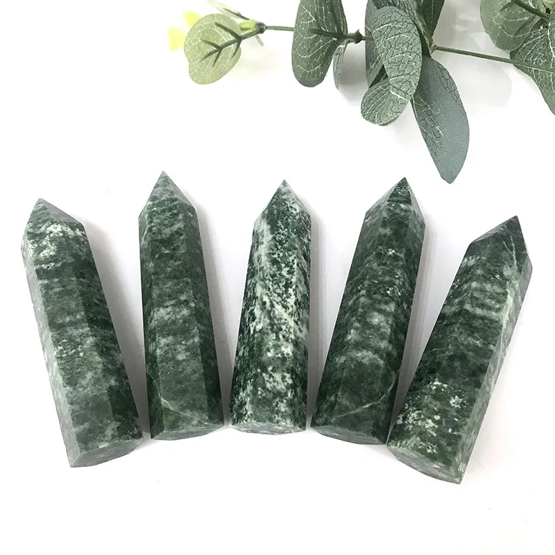 1 шт. натуральный кунжут зеленый каменный Кварцевый Минеральный Камень