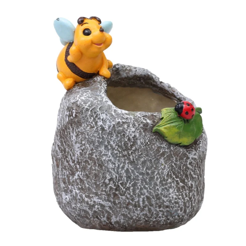 Маленький цветочный горшок Panqu-книга забавный кролик модные и элегантные Садовые