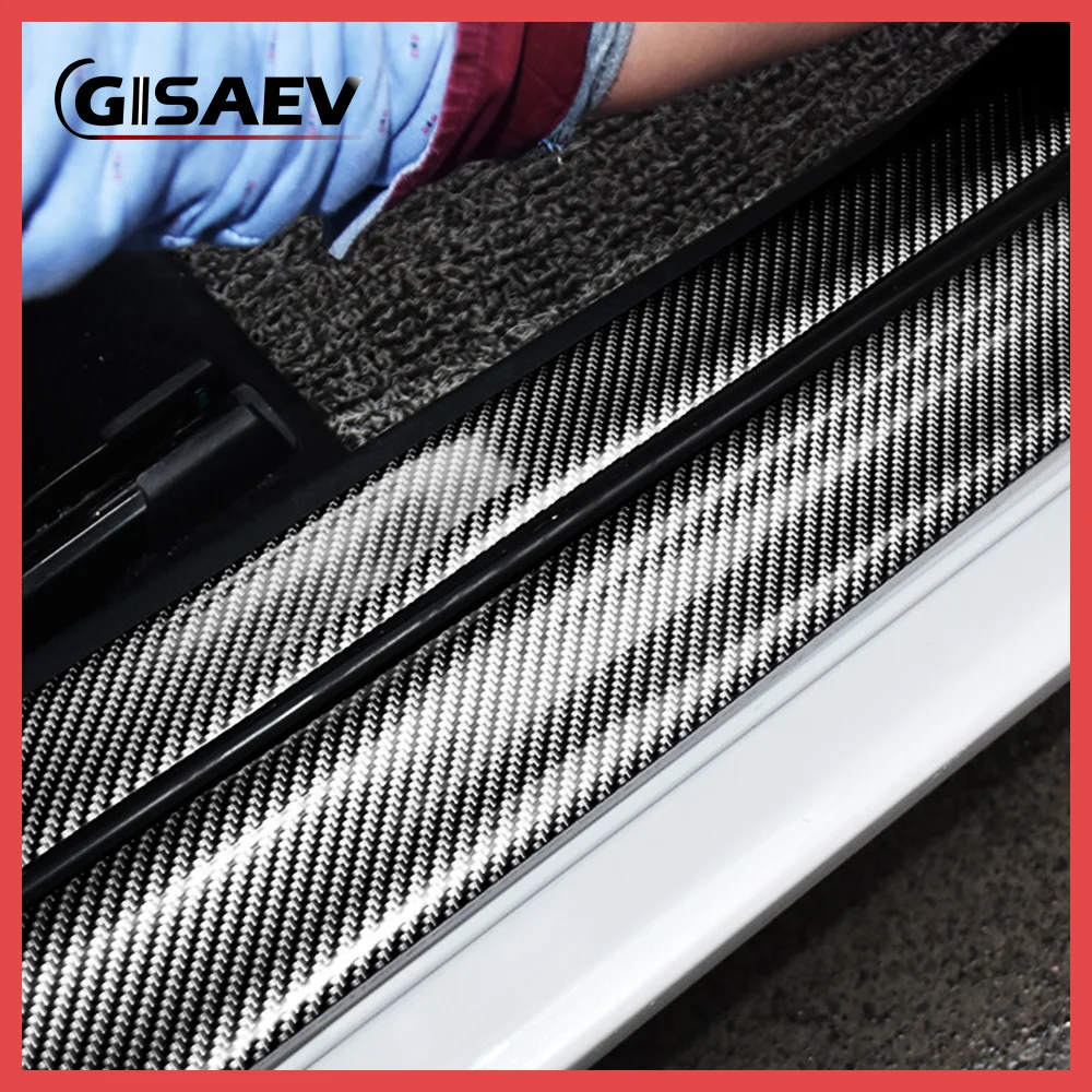 Углеродное волокно резиновый автомобильный бампер защита двери задний от