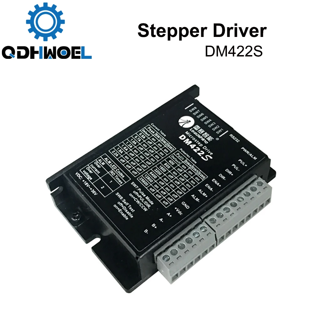 QDHWOEL двухфазный Драйвер шагового двигателя DM422S напряжение питания 18 48 В
