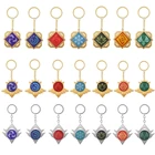 Лидер продаж, металлические украшения для игр, брелки для ключей Genshin Impact Cosplay, 7 элементов, оружие, глаз Бога, аксессуары, детские игрушки, подарки