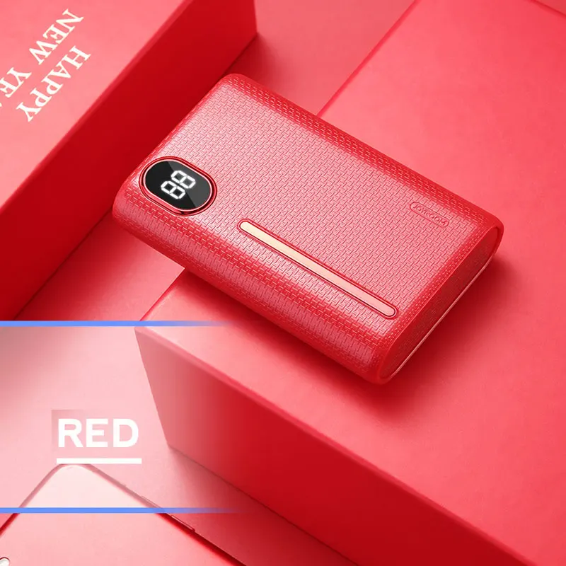 Red 20000mAh 20000 мАч power Bank Быстрая зарядка для Iphone 8P XS MAX PD QC3.0 светодиодный дисплей Внешняя батарея зарядное устройство для Xiaomi samsung - Цвет: Red 20000mAh