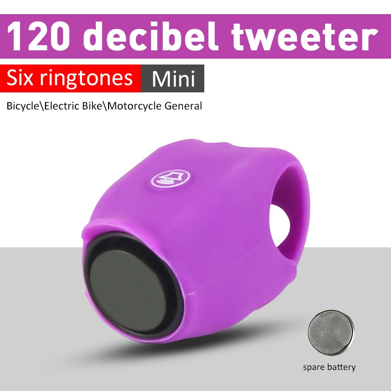 

NEW Chargeable Bicycle Bell 120db Waterproof Cycling Bike Bells Electric Horn Mini Portable Cycling Handlebar Bell