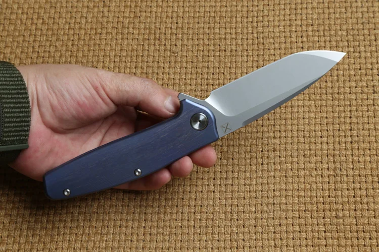DICORIA YX750 складной нож шарикоподшипник VG-10 лезвие TC4 титановая ручка Кемпинг Охота Открытый suvival Карманные Ножи EDC инструменты