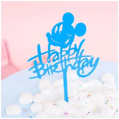 1pcs cake topper11 Микки Маус тема вечерние украшения baby shower вечерние украшения и вечерние поставки большая коллекция украшения на день рождения, для маленьких мальчиков - Цвет: 1pcs cake topper11