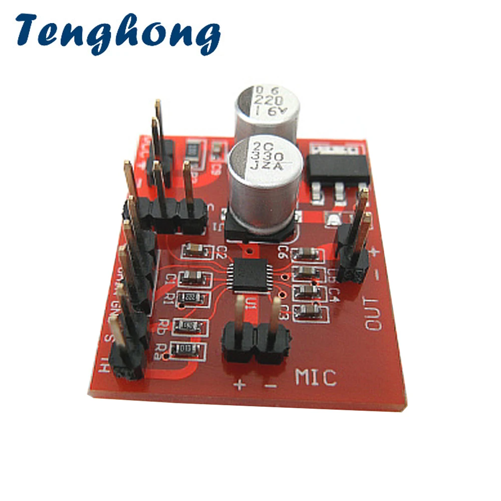

Tenghong 1PCS MAX9814 Electret Microphone Amplifier Board Module With AGC Function DC 3.6-12V With AGC Amplificador Audio