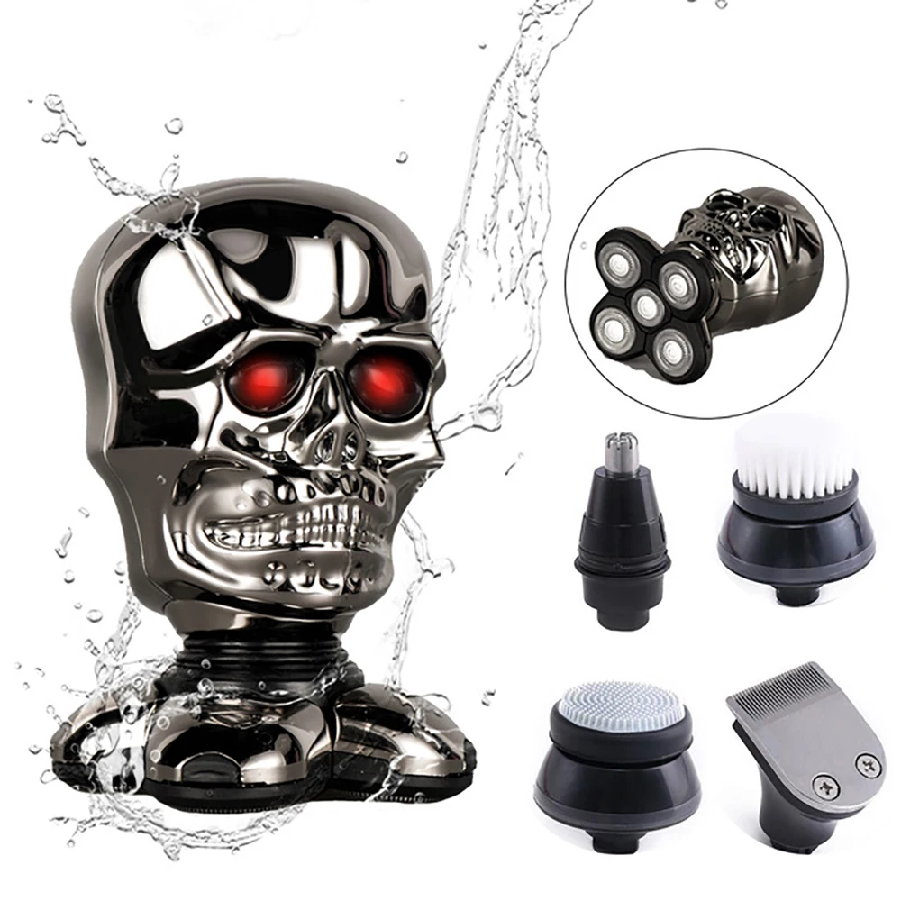 For Men Skull Shape Shaving Machine Bald Hair Clipper 5 In 1 Trimmer For Men Multi-purpose