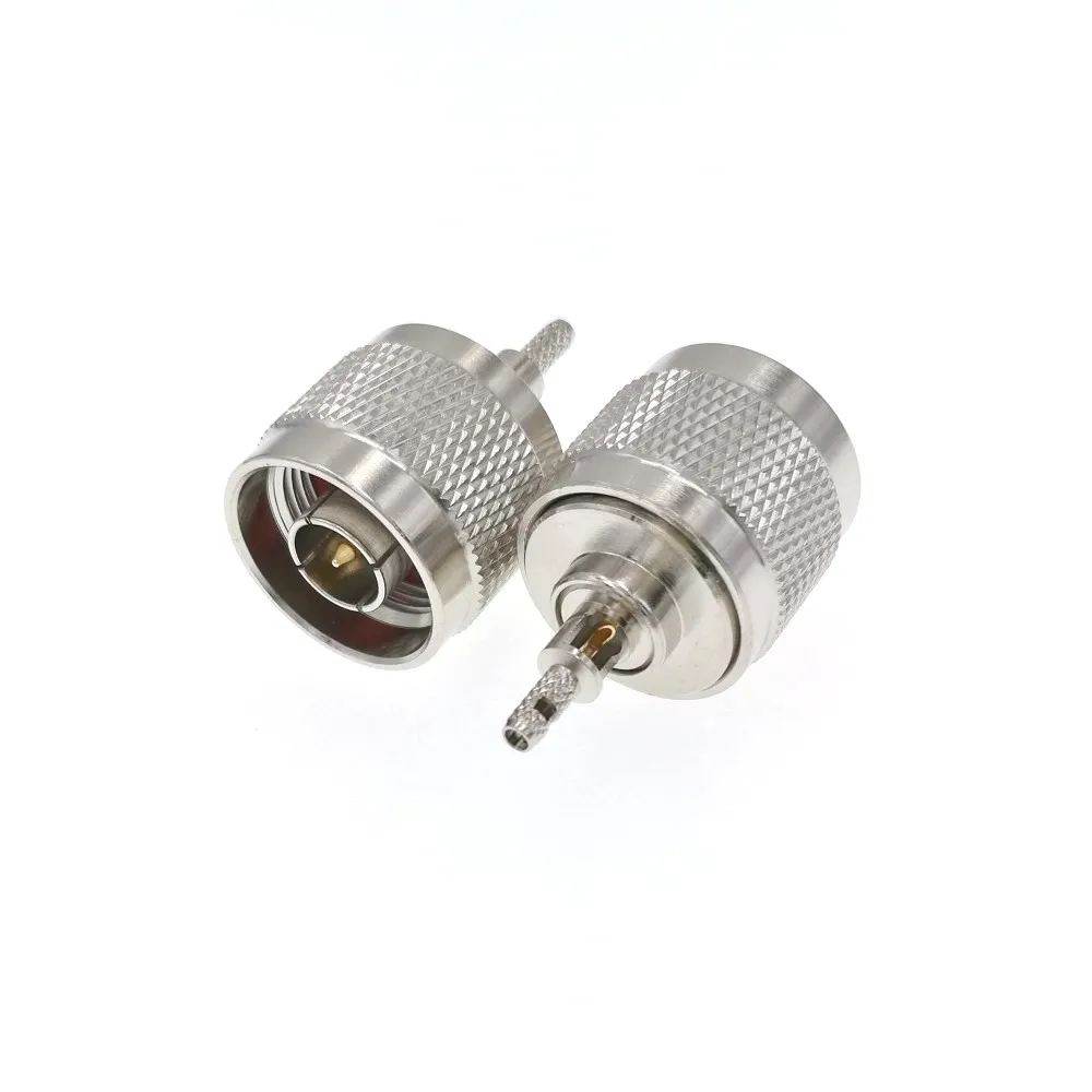 10 шт. N Мужской прямой обжимной RG174 RG178 RG316 RG188 RF коннектор высокого качества |