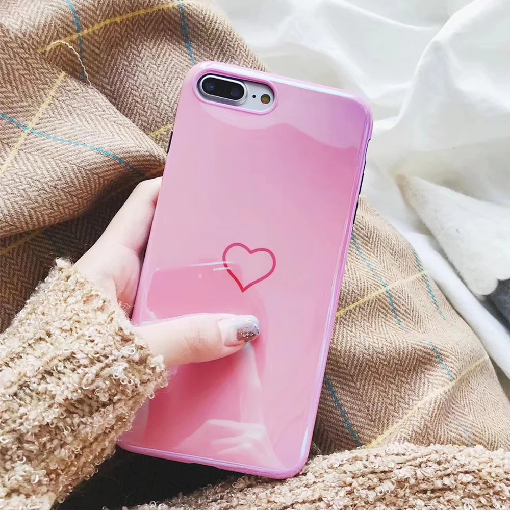 ТПУ силиконовый матовый чехол для iPhone 6 6S 8 Plus мягкая задняя крышка 7 7Plus черный