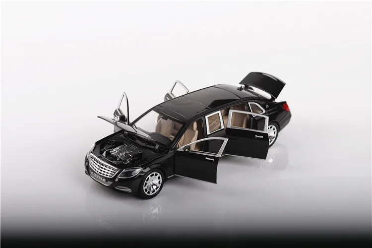 Высокая имитация литья под давлением 1/24 Bens S600 модель игрушечного автомобиля из металлического сплава оттягивающие назад Машинки Игрушки транспортные средства для детей Подарки для детей