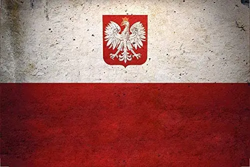 

Kean Poland Flag Metal Tin Sign 8x12 Wall Decor Man Bar Home Art Vintage Porch Retro