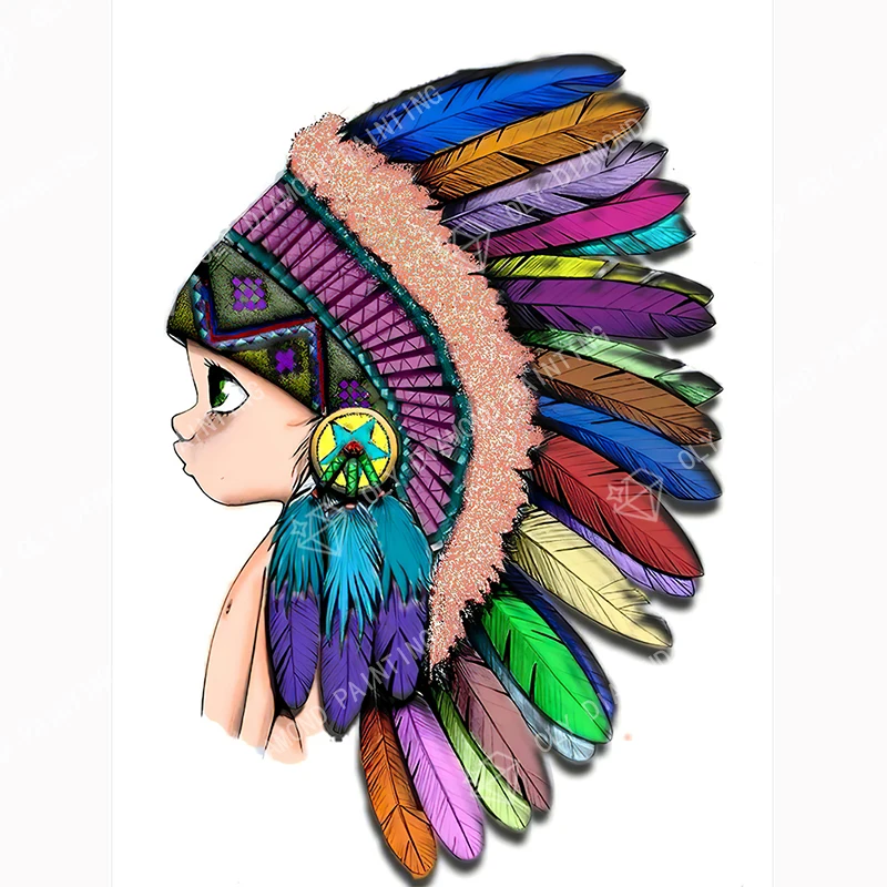 

30X40CM-Cartoon-Girls-5D-DIY-Full-Round-Drill-Rhinestones-Diamond-Painting-Mosaic-Kits-Art-Craft-Hom Indian Ever Moment