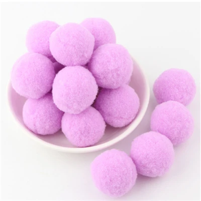 26 purple red Мягкие помпоны, пушистые Помпоны, плюшевые помпоны для рукоделия, помпон, мини Помпон 8 мм до 30 мм, рождественские украшения для детских игрушек, 2000 шт - Цвет: 26 purple red