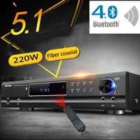 220v bluetooth amplifier av 985 650w 5 1 channel amplifier home theater audio high power home fever ktv amplifier karaoke