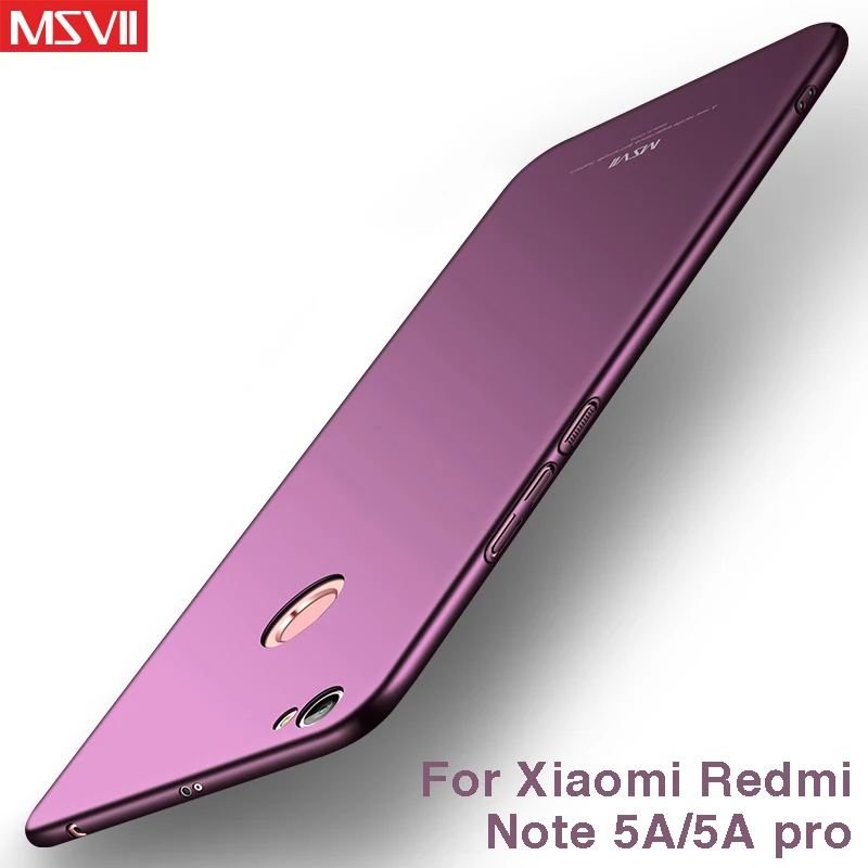 Xiaomi Redmi Note 5A чехол pro Msvii для Примечание prime Жесткий ПК задняя крышка Pro чехлы|case for
