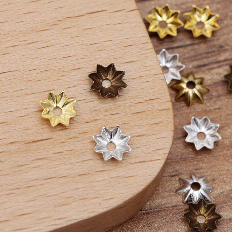 500 шт 5 мм Медь цветок Spacer бисера колпачки для самостоятельного изготовления