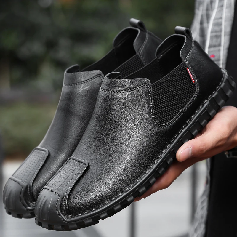 

Casual Men's Shoes Genuine Leather Breathable Moccasins Causal Loafers High-Quality Comfortable Soft Driving Shoes Big Size 46