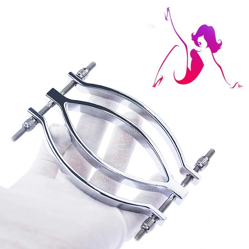 Металлический зажим для губ Стимулятор клитора секс БДСМ бондаж Вагина Speculum